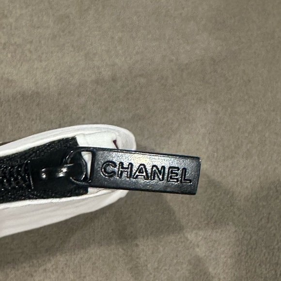Chanel Rouge Coco White Cosmetic Bag